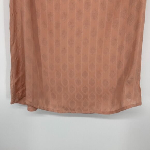 Monsoon Top Linen Blend Pink Sleeveless V Neck Patterned NWT - Picture 5 of 9